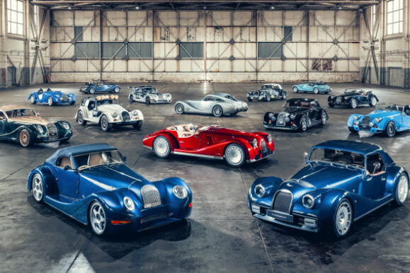 Morgan sports cars are powered by BMW motors. Morgan sports cars are powered by BMW motors.